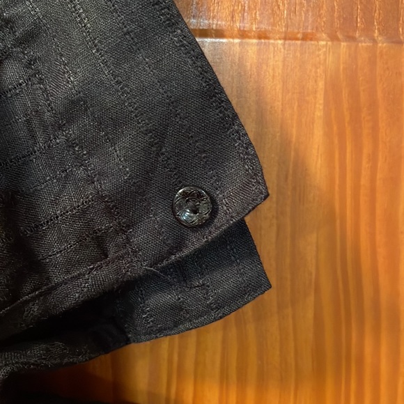 Sag Harbor black linen button down shirt - Picture 4 of 6
